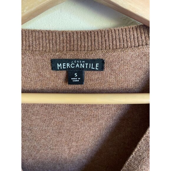 J. Crew Mercantile Teddie F5199 Wool Blend Brown Crewneck Pullover Sweater Size - Picture 4 of 7